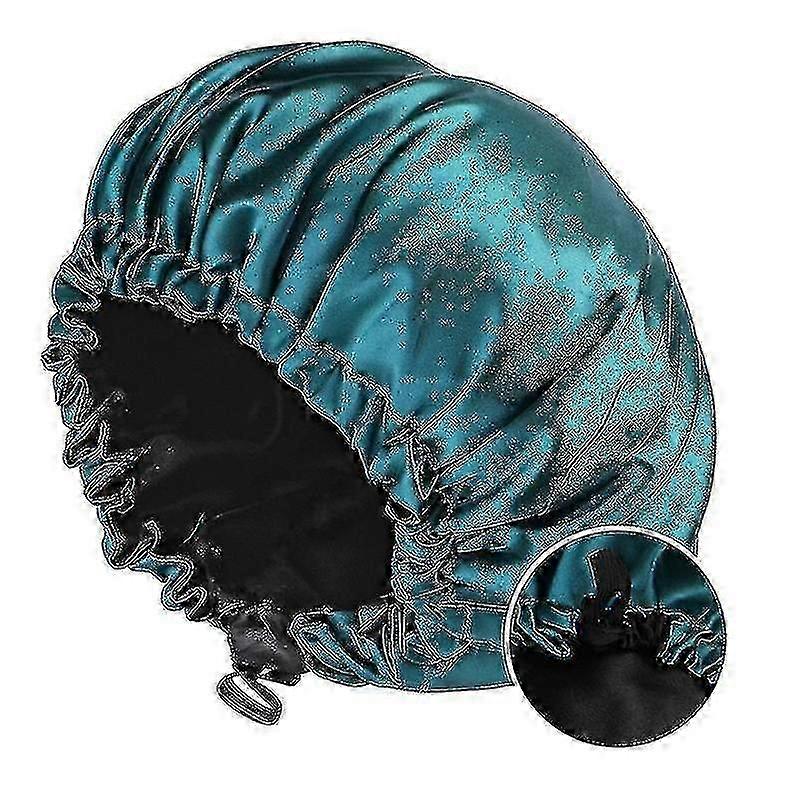 Large Satin Double-layer Adjustable Sleeping Cap S05