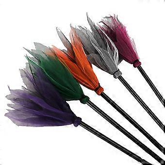 Witch Flying Broom Prop, Two Section Design for Halloween Party Dance Magician Costume Role Play