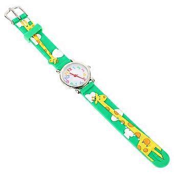 Colored Kids Watch Practical Wristwatch for Kids Gift 3Pcs Green Model