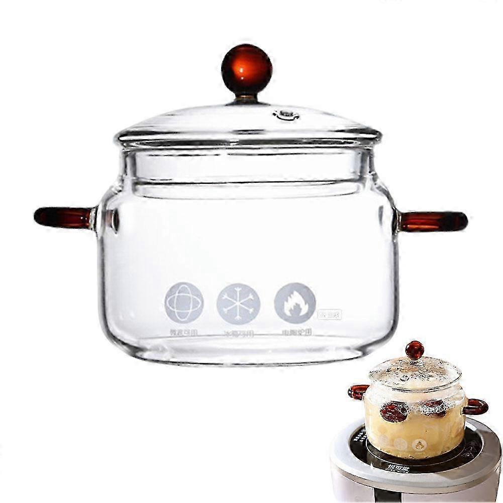 Transparent Borosilicate Steaming Pot
