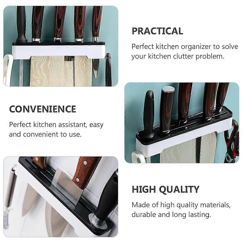 Kitchen Cutter Rack Plastic Wall Storage Organizer 2Pcs Set