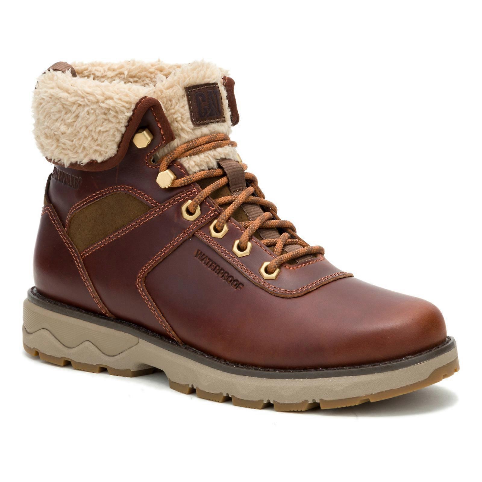 CAT Womens Fandom Roll Down Fur-Lined Waterproof Boots
