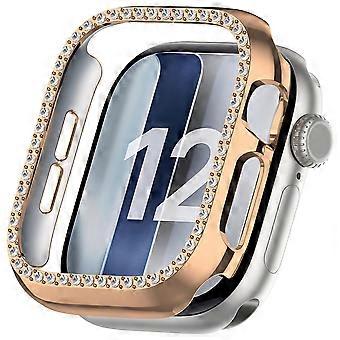 Smartwatch Kunststoff Hülle Apple Watch Series 12 46mm Schutz Gehäuse Diamant