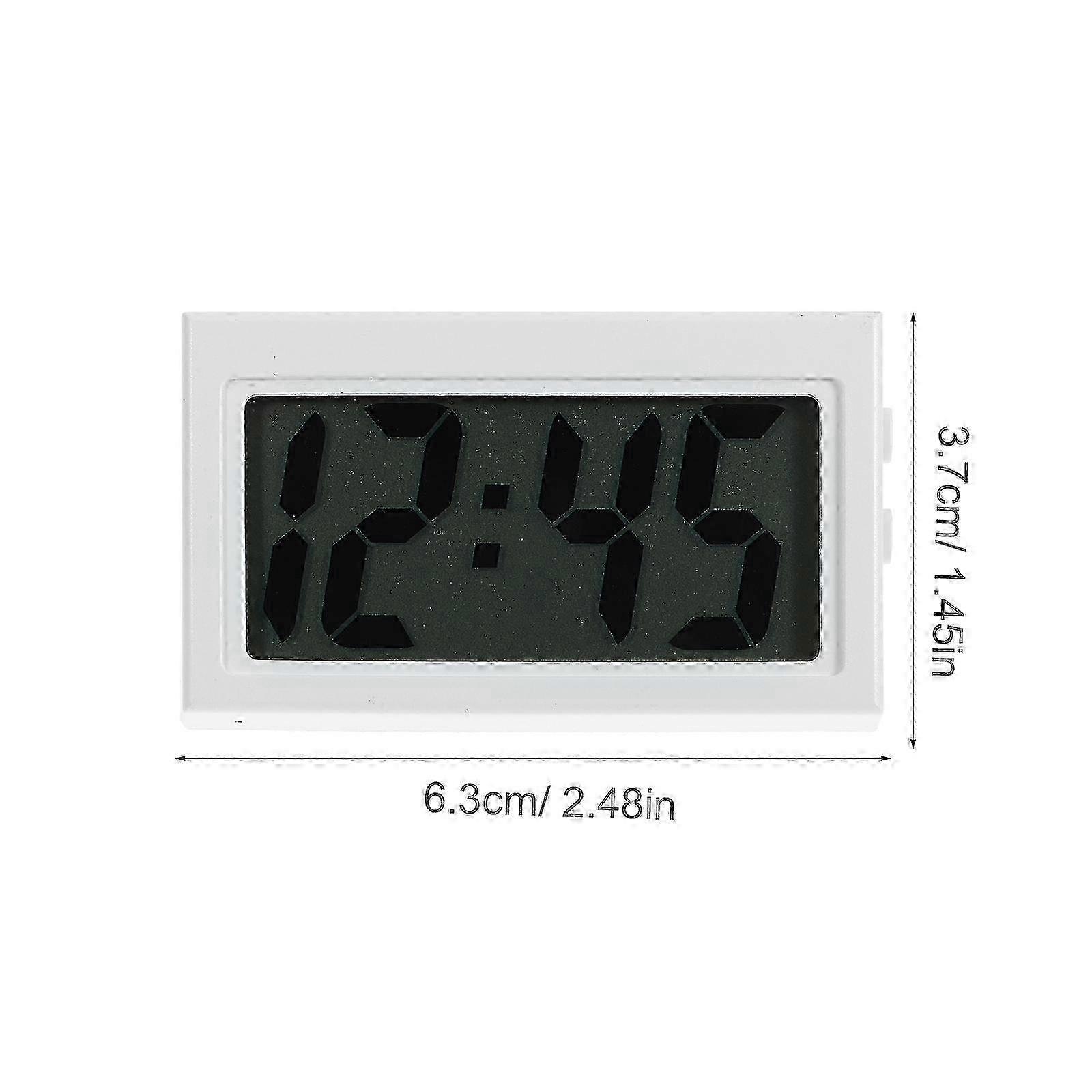 Stick-On Silent Car Dashboard Clock