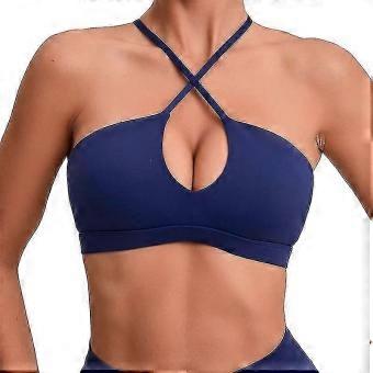 Criss Cross Strappy Women's Sports Bra for Workout & Yoga, Multi-Color Options