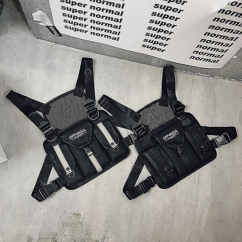 Tactical Vest Nylon Military Vest Chest Rig Pack Pouch Holster Tactical Harness Walkie Talkie Radio Waist Pack For Two Way Radio Waistcoat