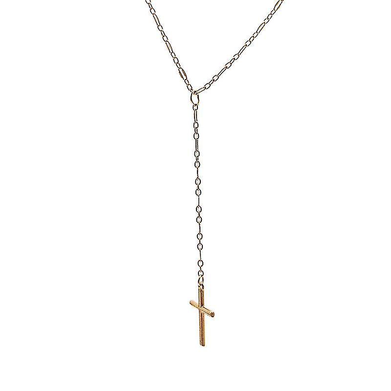 2pcs Simple Cross Pendentif Déclaration Collier Mode Bijoux Choker