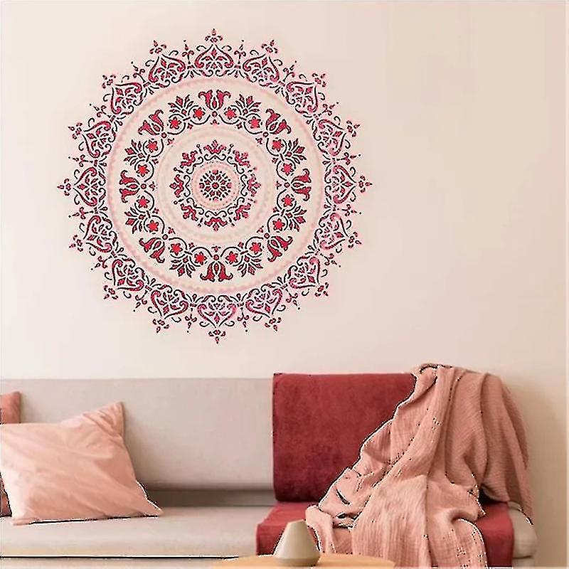 Mandala Auxiliary Painting Template Large Reusable Stencil Floor Wall Tile