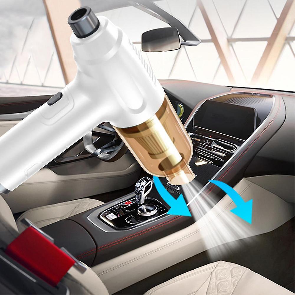 3 In 1 Air Duster 6000mah 120w Vacuum Blower Cordless Compressed Keyboard Cleaner Electric Air Pump For Pc Keyboard Car Cleaning With 2 Modes