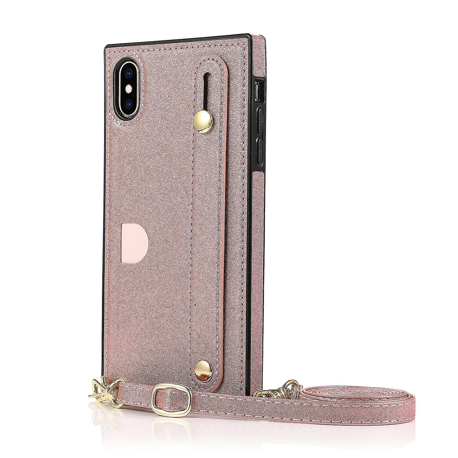 Iphone Xs Max Case With Lanyard Loop Pu Leather