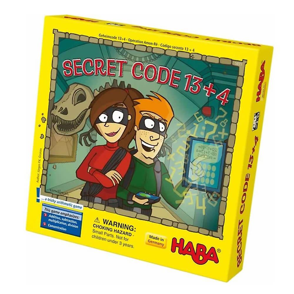 HABA Secret Code 13+4 a Tricky Arithmetic Game for 2-4 Players Ages 8 and Up
