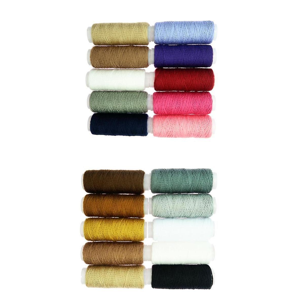 20pcs Colorful Polyester Sewing Threads Quilting All Purpose