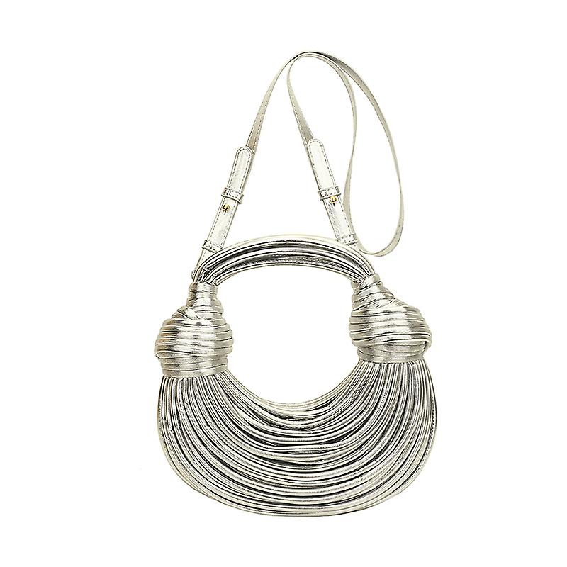 Creative and novel noodles hand woven Lamian Noodles bag women's messenger bag shoulder armpit bag