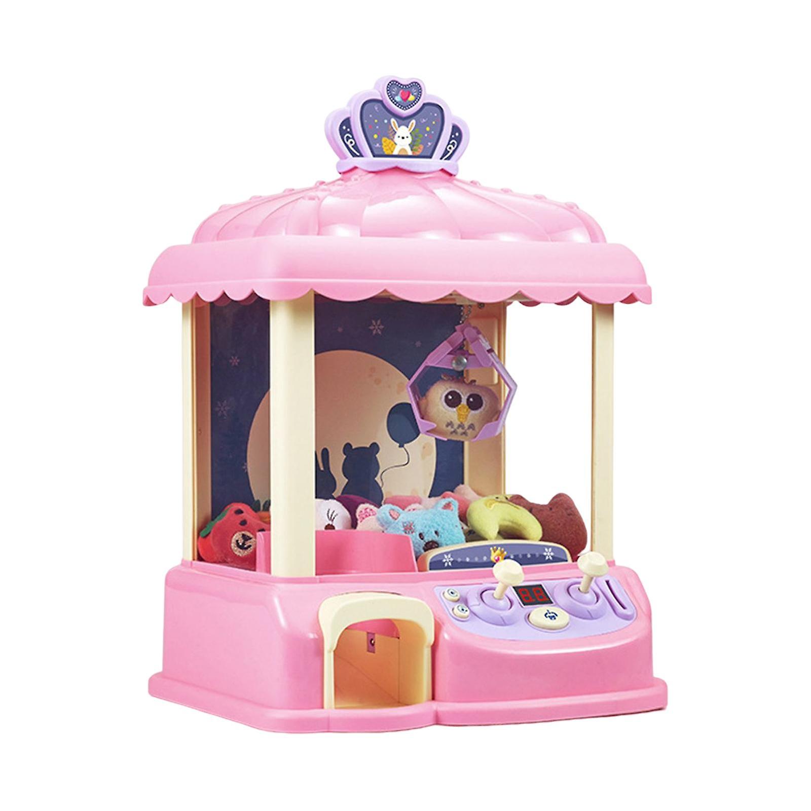 Claw Machine Game Prizes Toy Mini Vending Machine Arcade Game for Boys Girls Pink