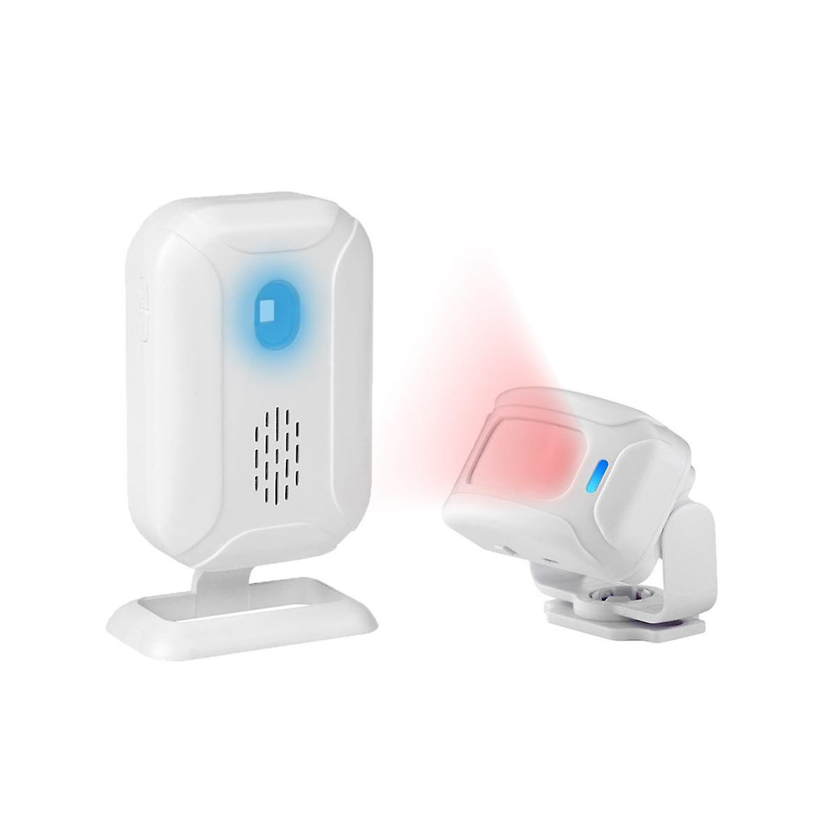 Wireless Home Security Infrared PIR Motion Sensor Detector Alarm Bell Entry Alert System Shop Store