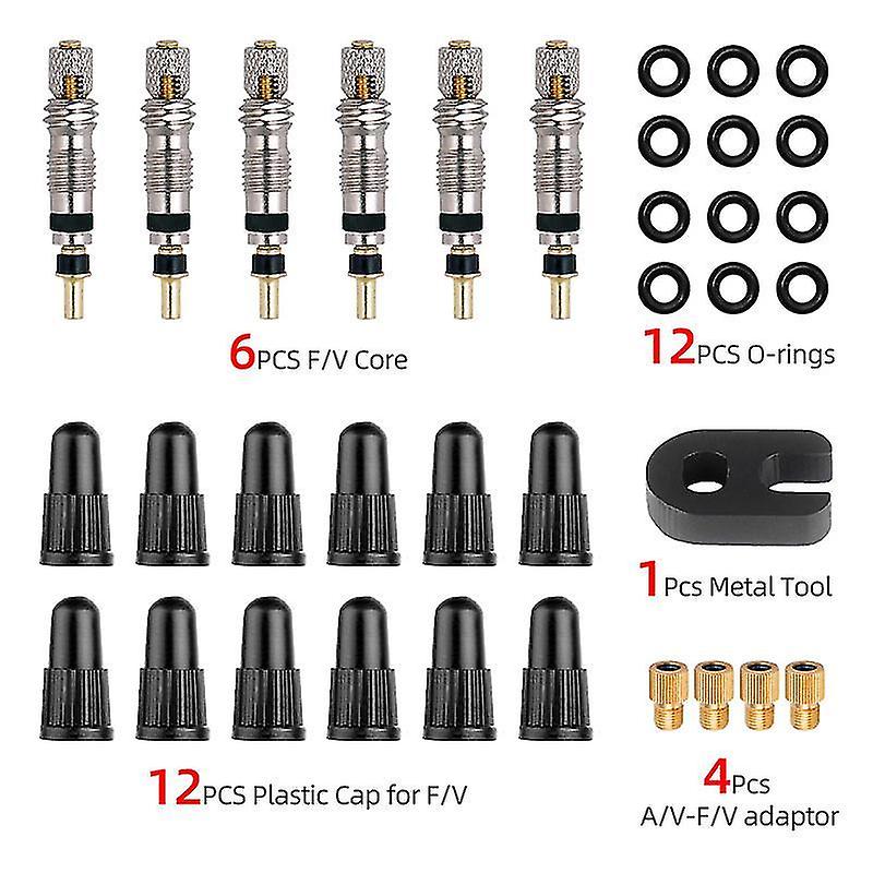 Deemount Top Quality Presta Valve Core 2/6/12pcs Brass Cnc Fv Mtb Road Bike Tubes Service Parts Tool
