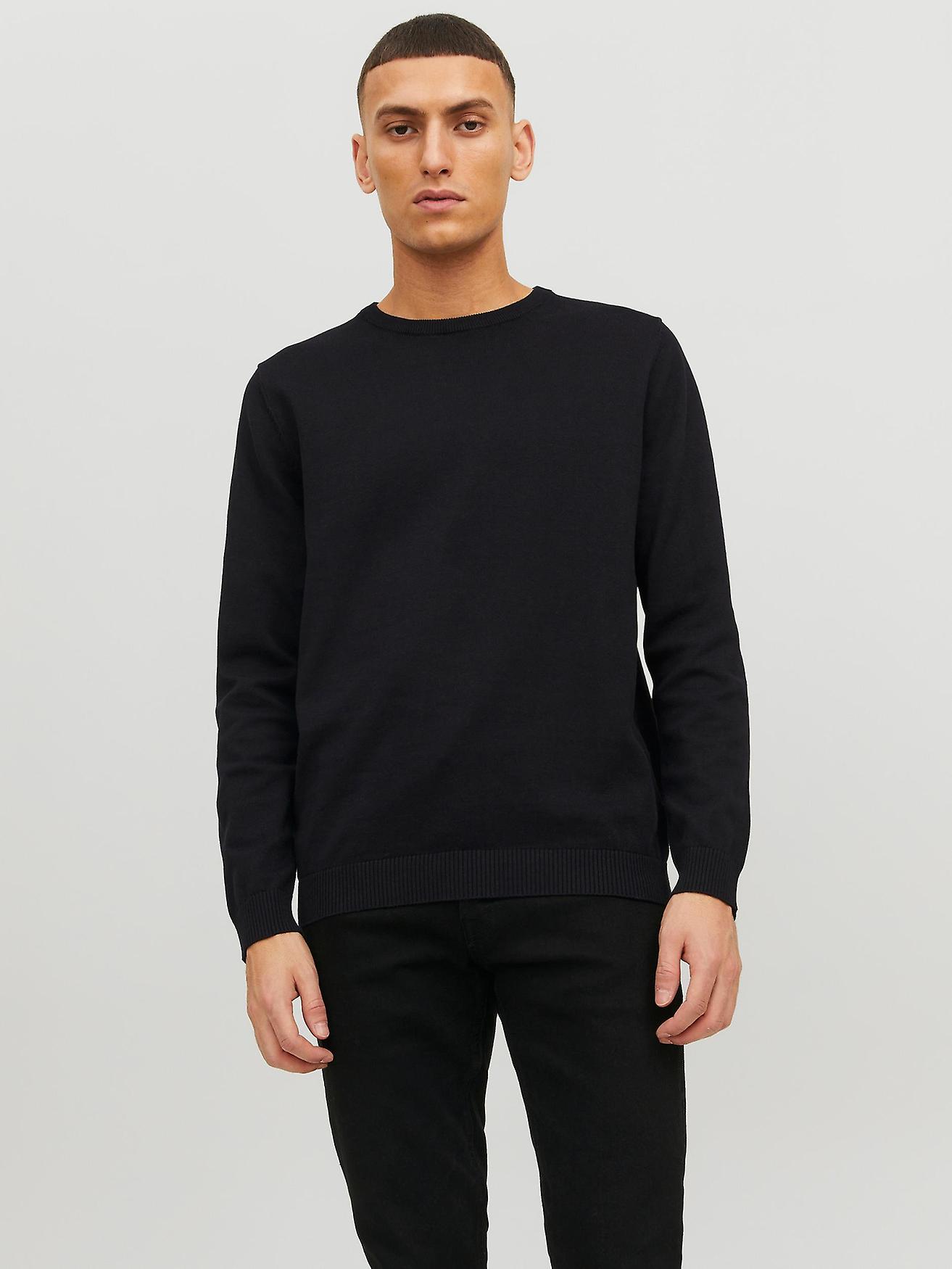 JACK & JONES Herren Dünner Langarm Strickpullover Rundhals Basic JJEBASIC NEU