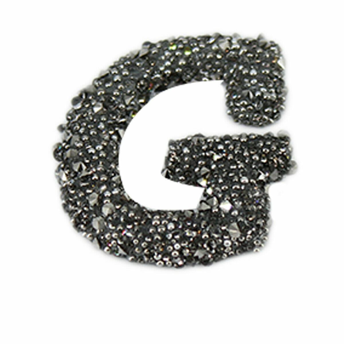G Sparkle Alphabet Embroidery Patches