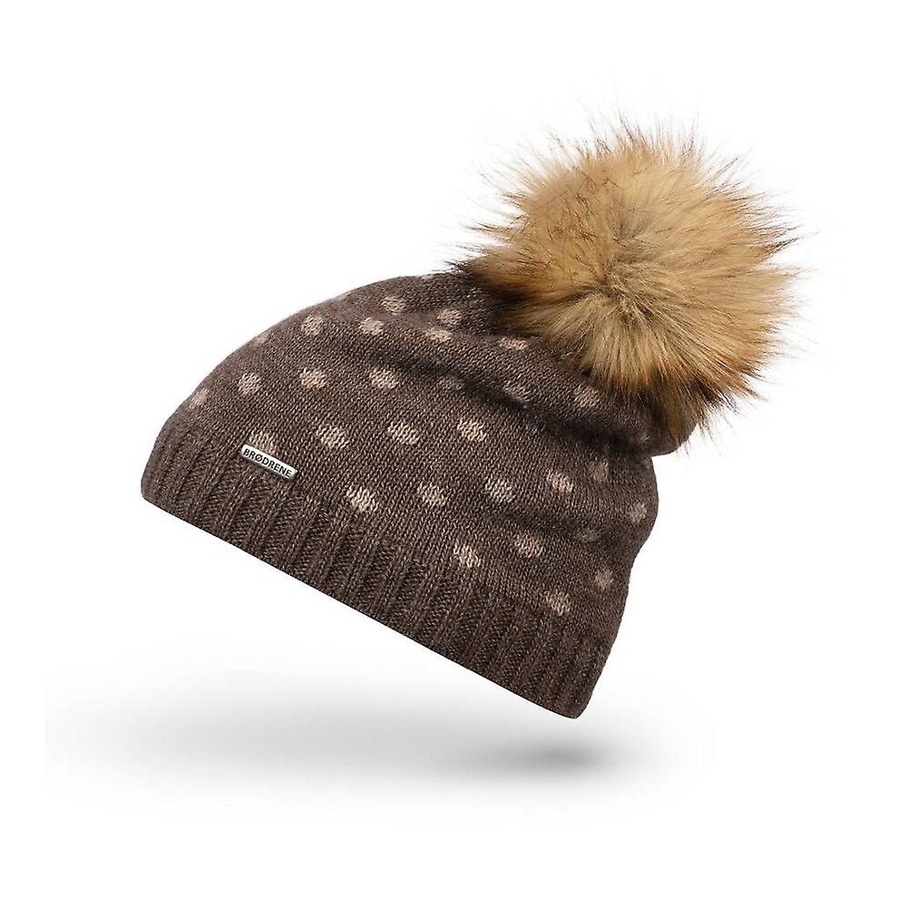 Gorras de invierno para mujer Brødrene 1010693CHOCKOLATE66912