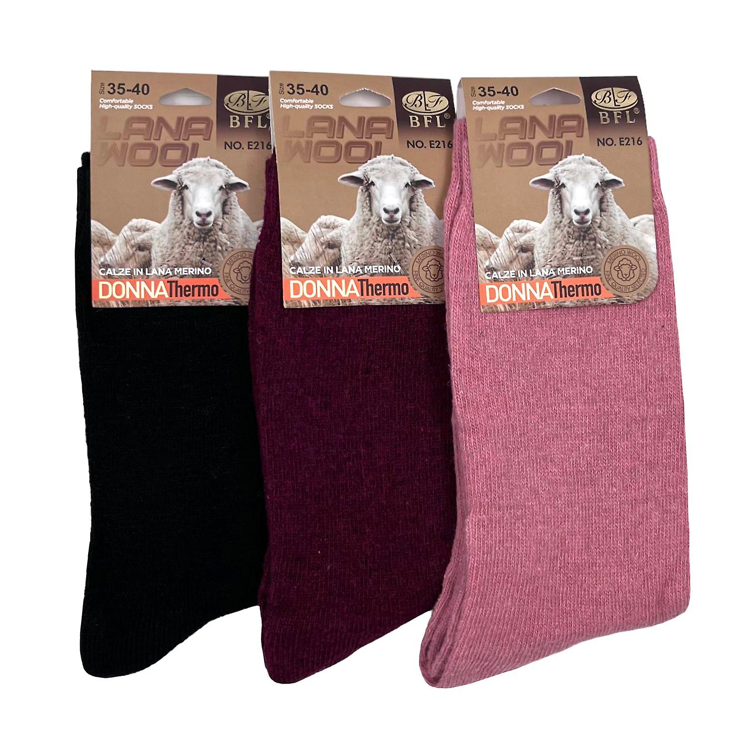 Ullsockor DAM, Stl 35-40, 3-pack