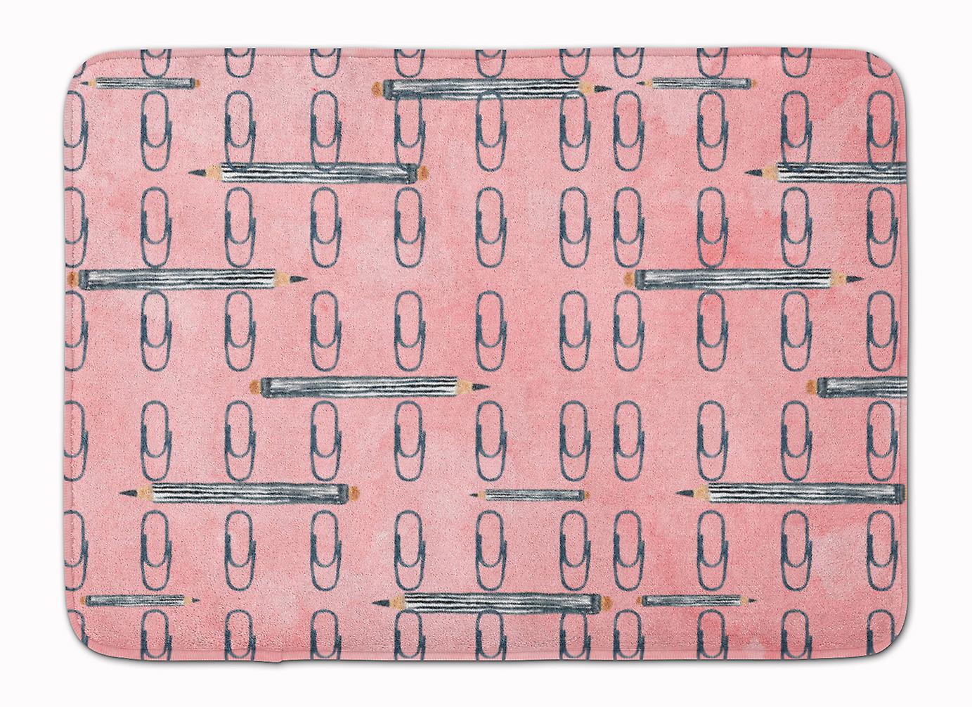 Caroline`s treasures acuarelă organizate agrafe de hârtie agrafe roz baie mat masina lavabila anti-oboseala me mltcl 19 x 27