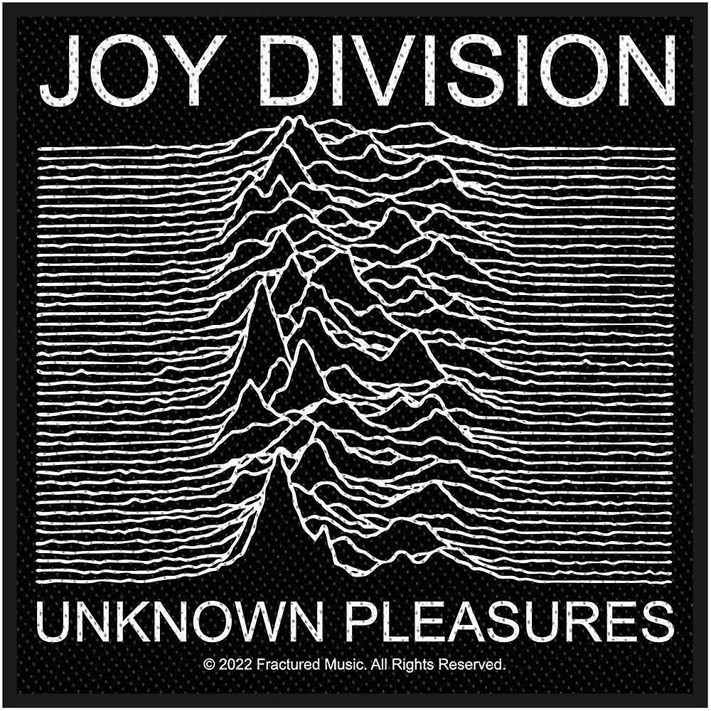 Joy Division Standard Patch Unknown Pleasures new Official Black