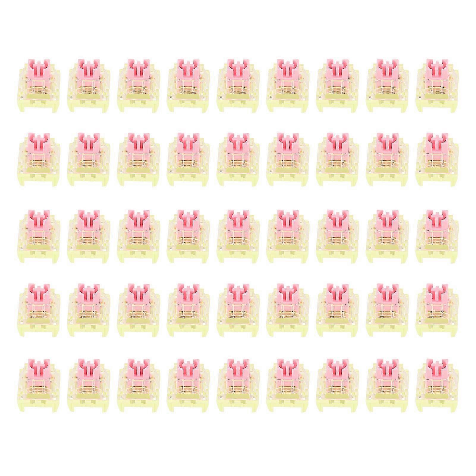 45pcs Linear Mechanical Keyboard Switches Backlight Waterproof Hot Swappable DIY Keyboard Switch for Computer