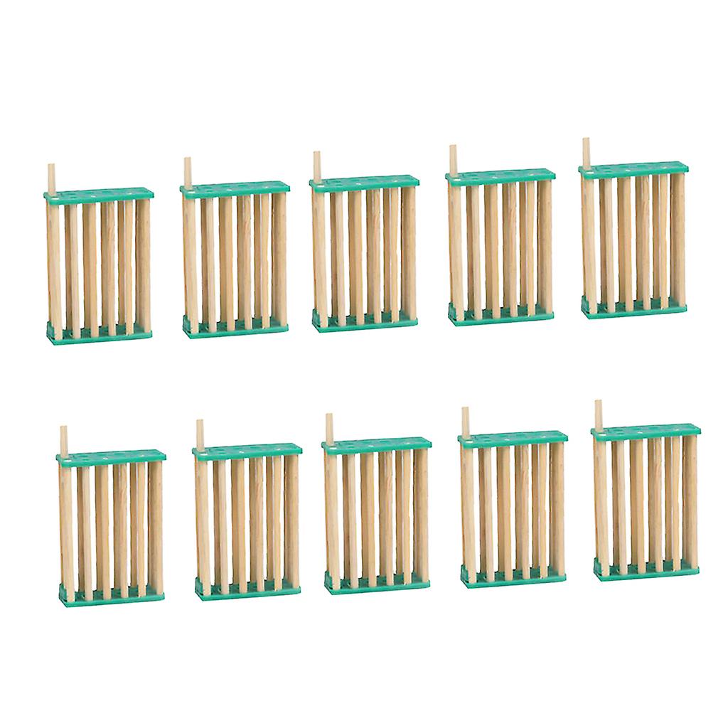 10pcs Bee Tools Beekeeping Tools Bamboo Bee Multifunction Queen Caged
