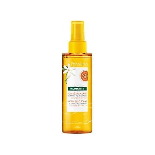 Klorane Polysianes 有机琼崖海棠和 Monoï 防晒干性油 SPF30 200ml