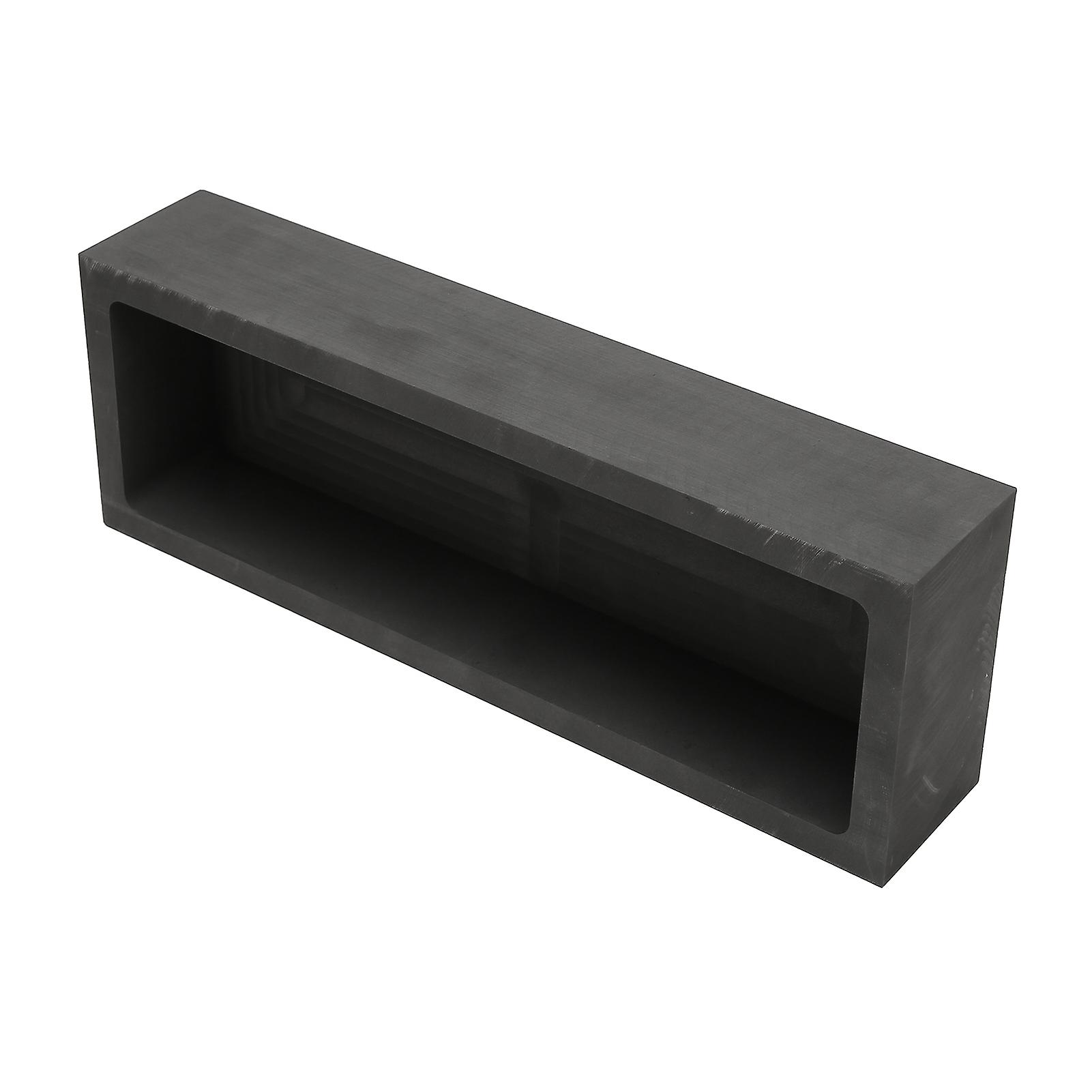 Rectangular Graphite Ingot Mold Thermal Stability High Purity Graphite Crucible Mold for Casting 12000g Gold 