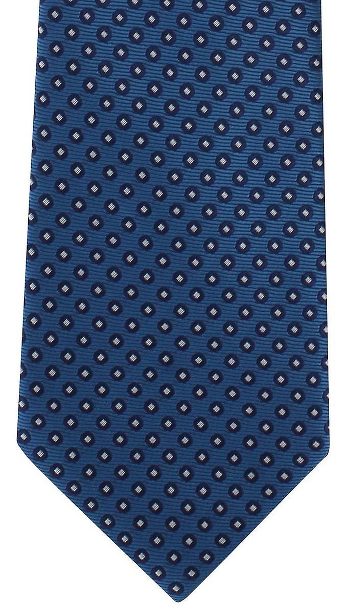 Michelsons de Londres base soignée Polyester Tie - bleu sarcelle
