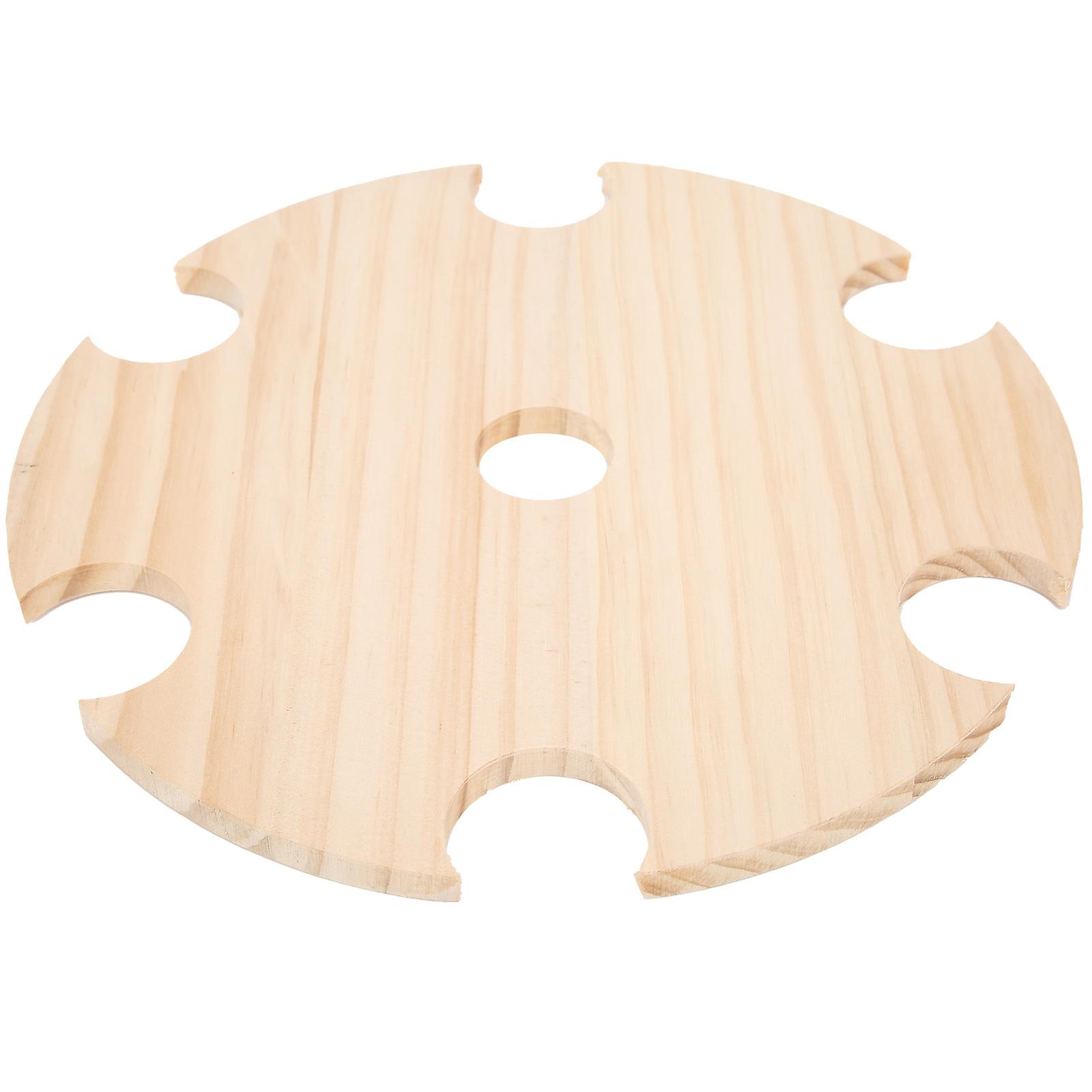 Wooden Wine Glass Drying Rack and Bottle Holder Wine Storage for 6 Glass And 1 Wine Bottle