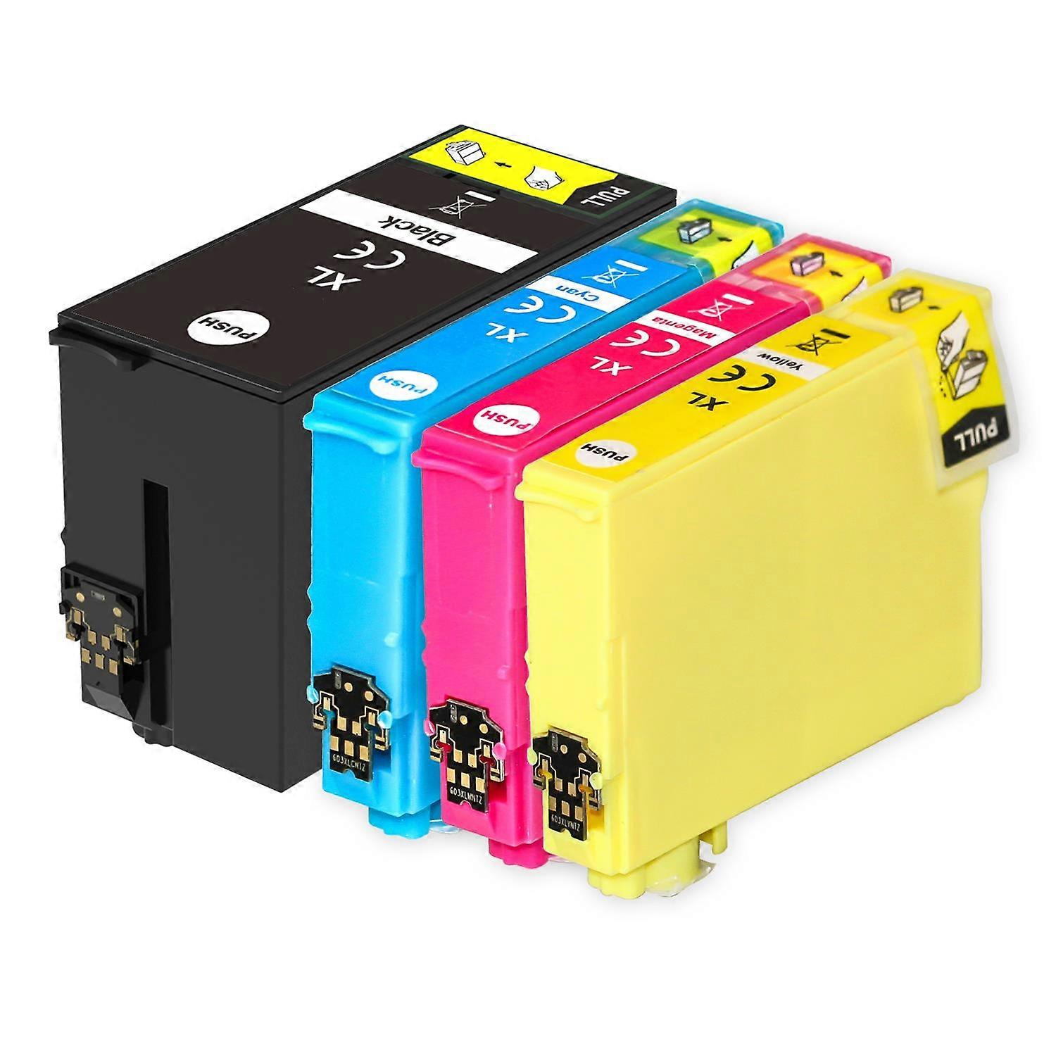 1 Set of 4 Ink Cartridges to replace Epson T2715 (27XL Series) Compatible/non-OEM from Go Inks (4 Inks)