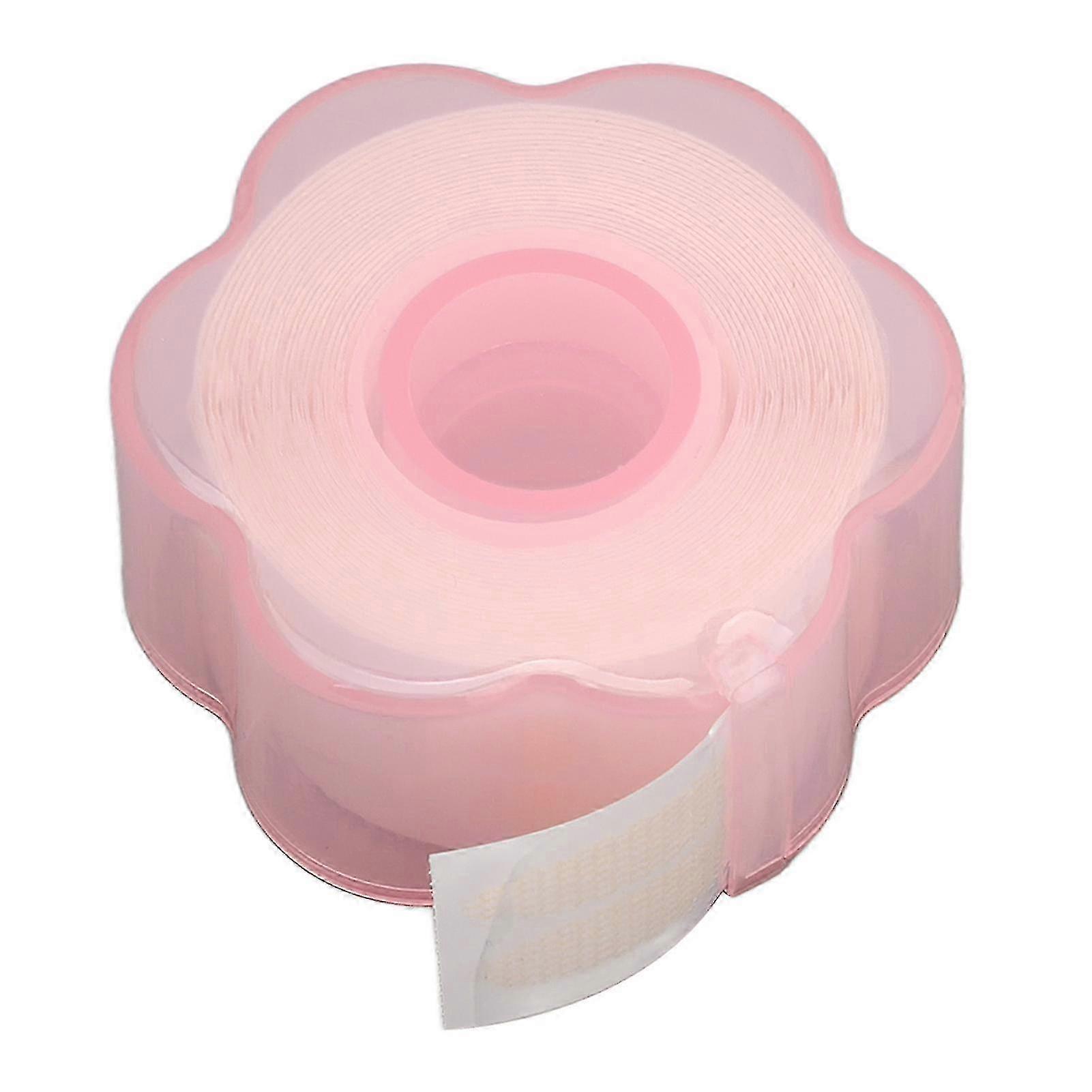 1 Roll Double Eyelid Tape Adhesive Free Lace Mesh Eyelid Lifter Strips with Tweezers Fork Rod 