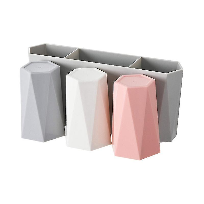 3pcs Toothbrush Toothpaste Holder