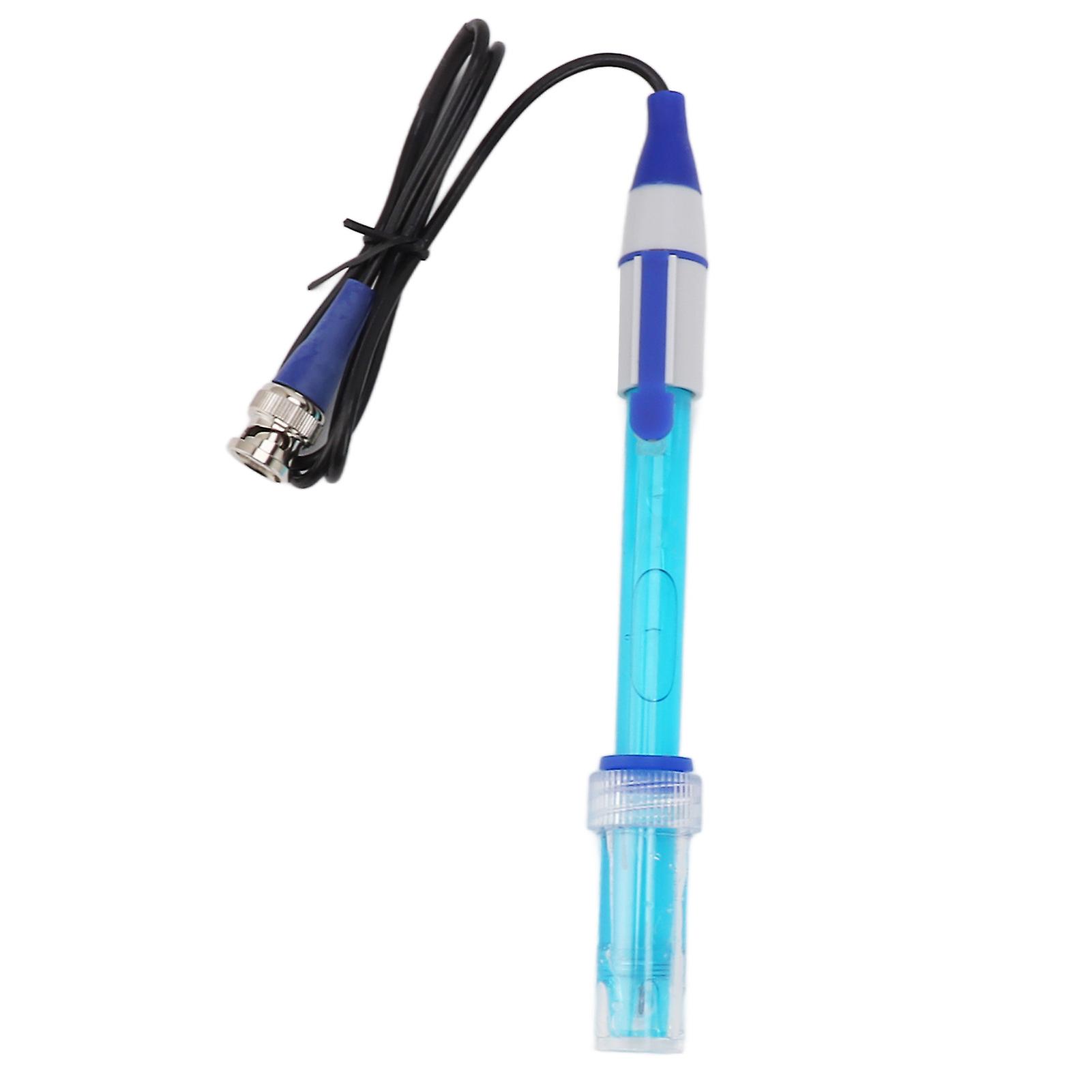 PH Electrode Probe, BNC Interface Rechargeable Composite PH Detection Module Drinking Water Test Probe, for Laboratory School Studio