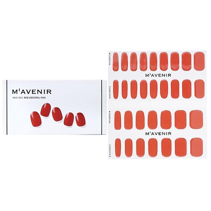 Mavenir Nail Sticker - # Red Cocktail Nail 32pcs