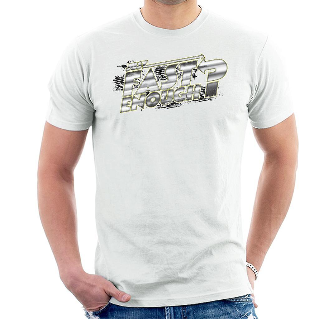 Fast and Furious Just Fast Enough Chrome Text Men's T-Shirt