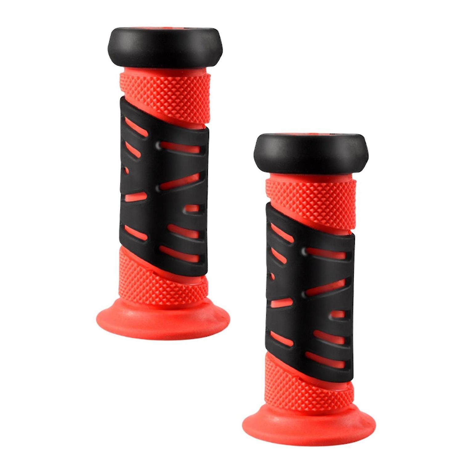 Çocuk Bisiklet Kolu Sapları Bisiklet Gidon Sapları Kızlar Ve Erkekler İçin Bisikletleri Katlayın Kırmızı