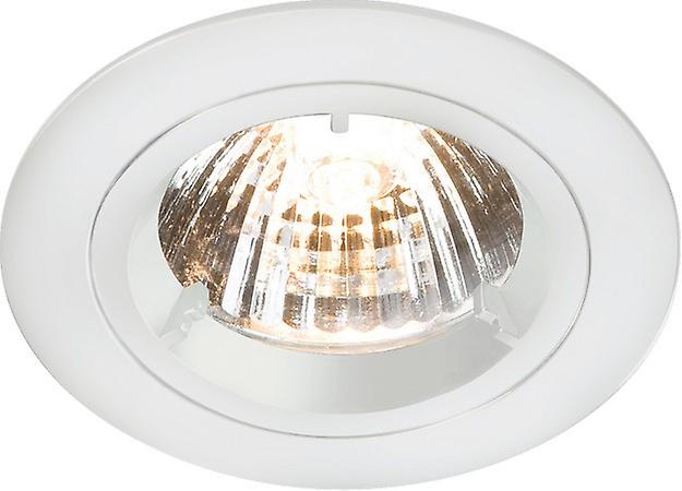 GU10 White Recessed Fixed Twist & Lock Downlight, 230V/