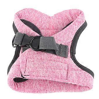 Pet Harness e Leash ajustável elástico Escape Proof Cat Walking Jackets para andar Jogging Training Pink S