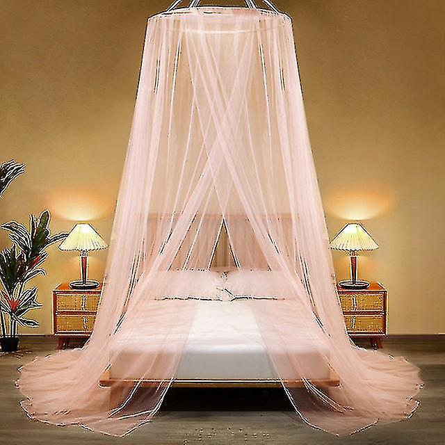 Luxury Mosquito Net Bed Canopy, Ultra Large: For Single To King Size, Quick Easy Installation, Finest Holes: Mesh 380, Curtain Netting - sheng