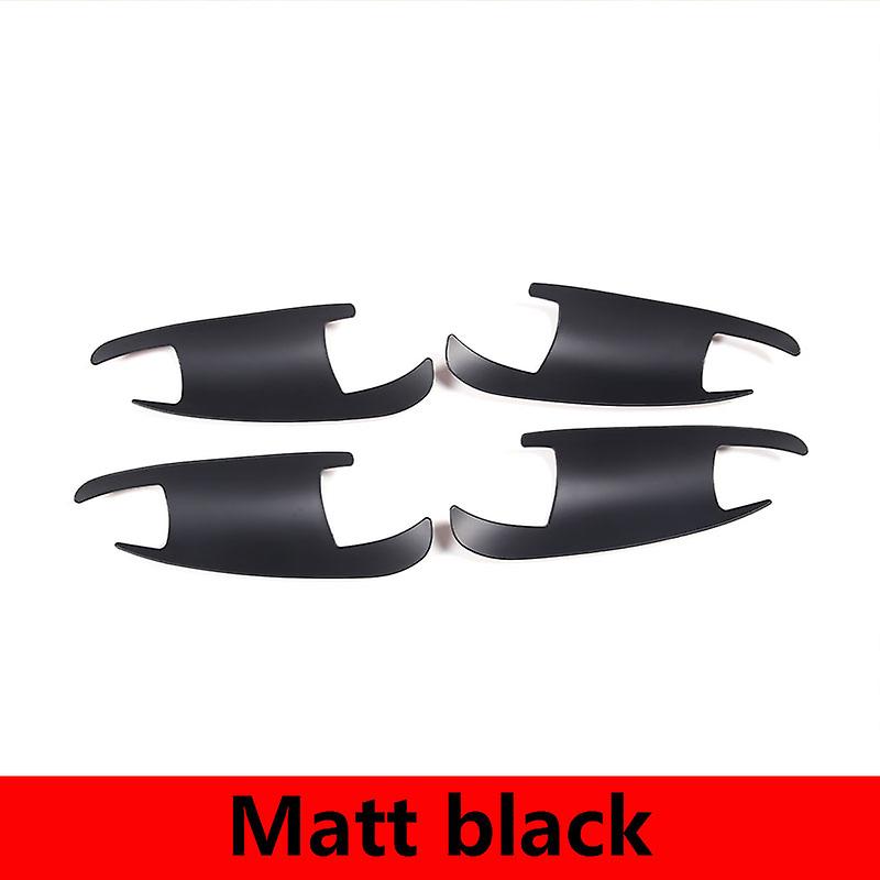 For Mercedes Benz Glk X204 2011-2014 Abs Matt Black/carbon Fiber Car Door Bowl Cover Trim Sticker Car Accessories