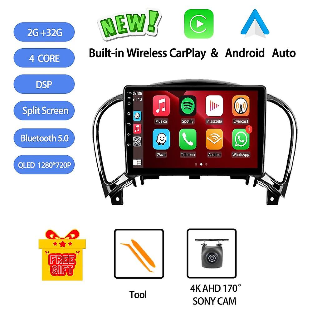 Android 13 For Nissan Juke Yf15 2010-2014 Car Radio Stereo Multimedia Video Player Navigation Gps Wireless Carplay Auto Dsp Rds