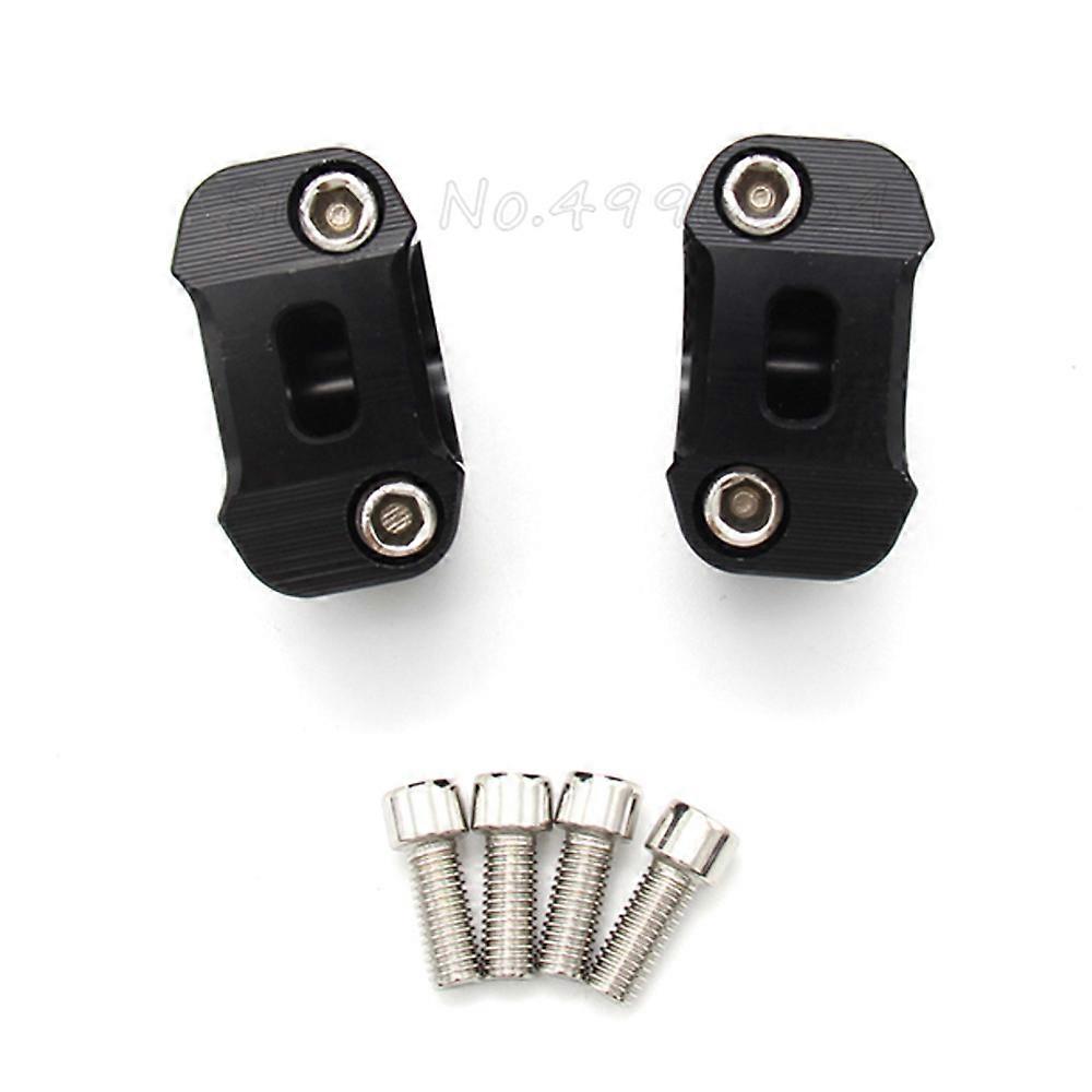 Pair 1 1/8 CNC Aluminum Motorcycle Handlebar Risers 28mm Adjustable Fat Bar Clamps Universal Motorcycle Model