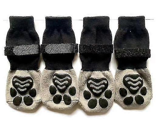 4 قطع جوارب غير قابلة للانزلاق للكلاب ، حماية مخلب ضد لعق والانزلاق ، مثالية لحماية مخلب للأرضية الصلبة