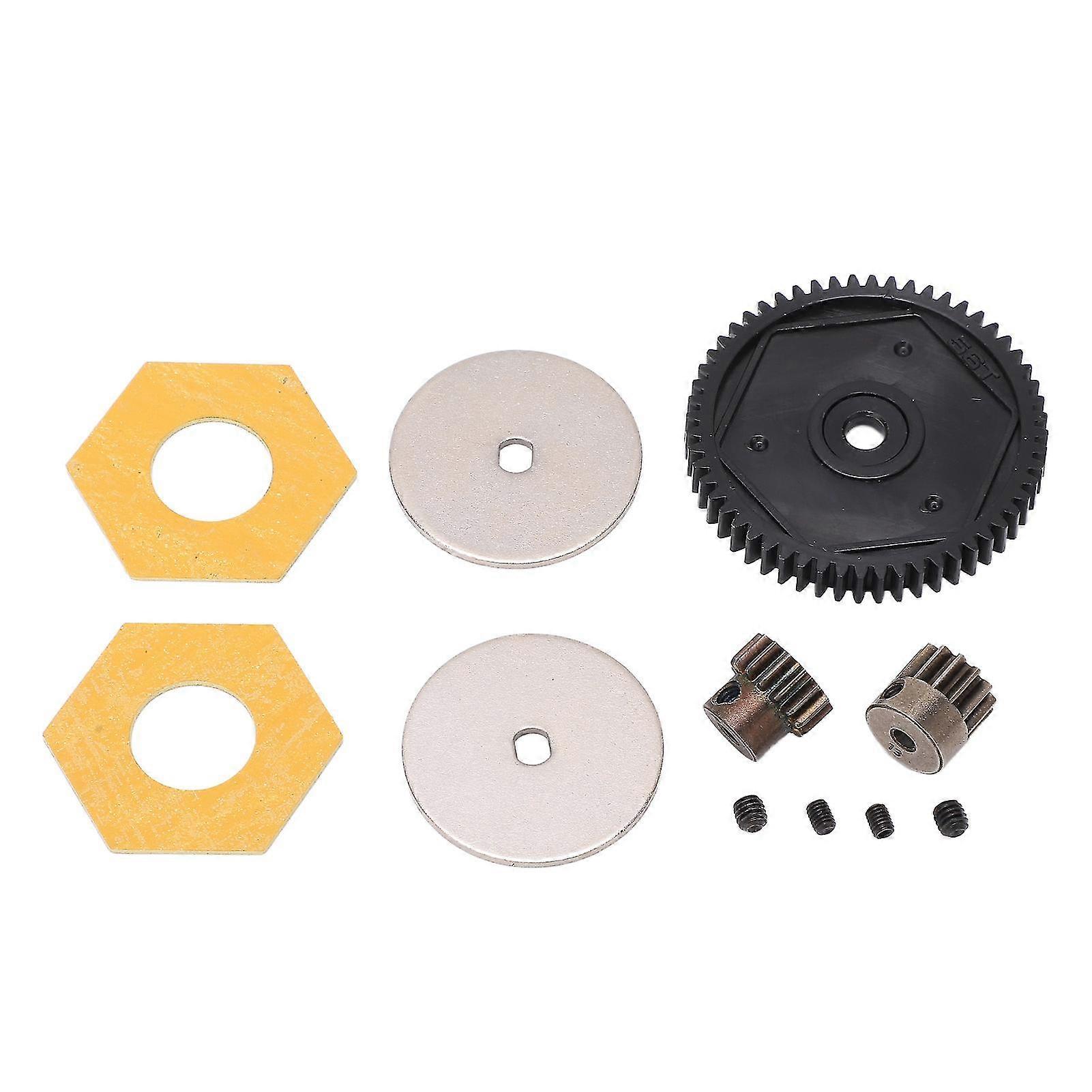 110 RC Crawler Car Upgrade Parts: 56T Large Spur Gear with Motor Gear (13T 15T), Black