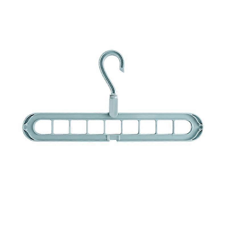 9-hole storage rack multifunctional folding hanger space-saving 360-degree rotating magic hanger (gr