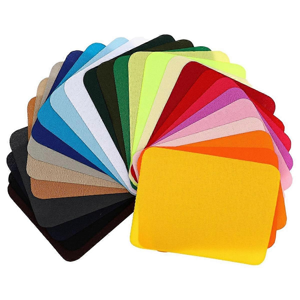 26 PCS Iron on Patches for Clothing Repair Multi-Colored Fabric Patches for Jeans and Clothings Repair Kits