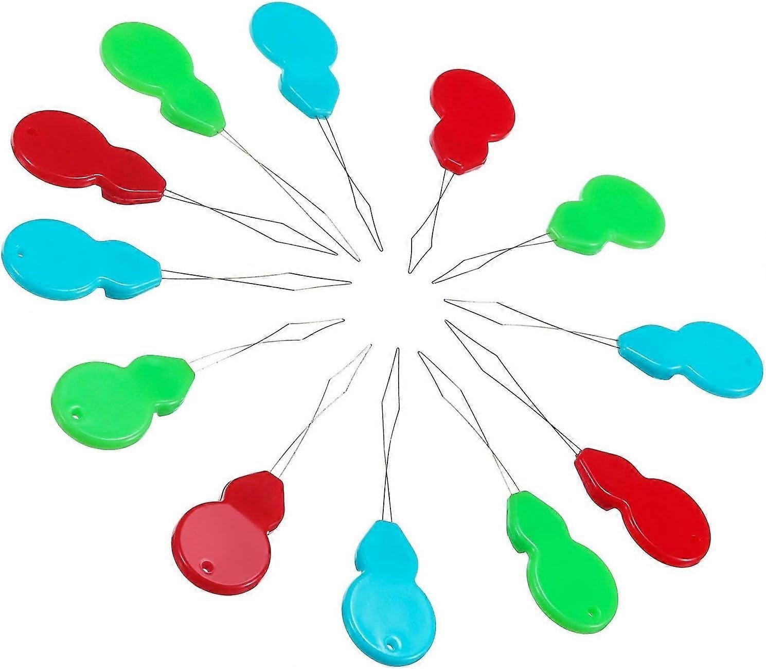 穿针机，30 件装塑料穿线器黄铜穿线器葫芦形穿线器，适用于 Ha